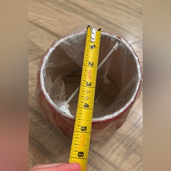 Small Red Lampshade - Picture 3 of 3